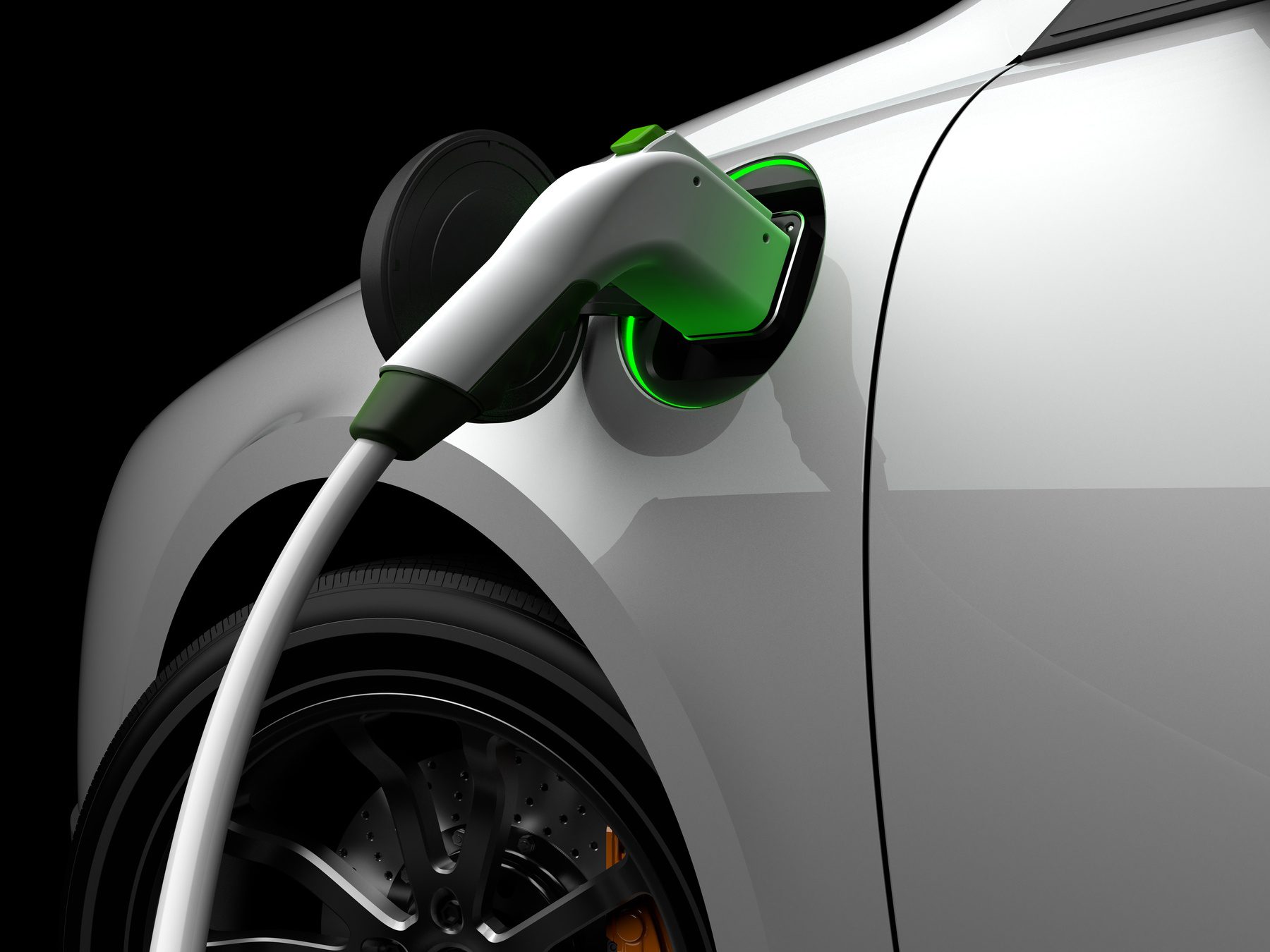 electric car charger charging electric car