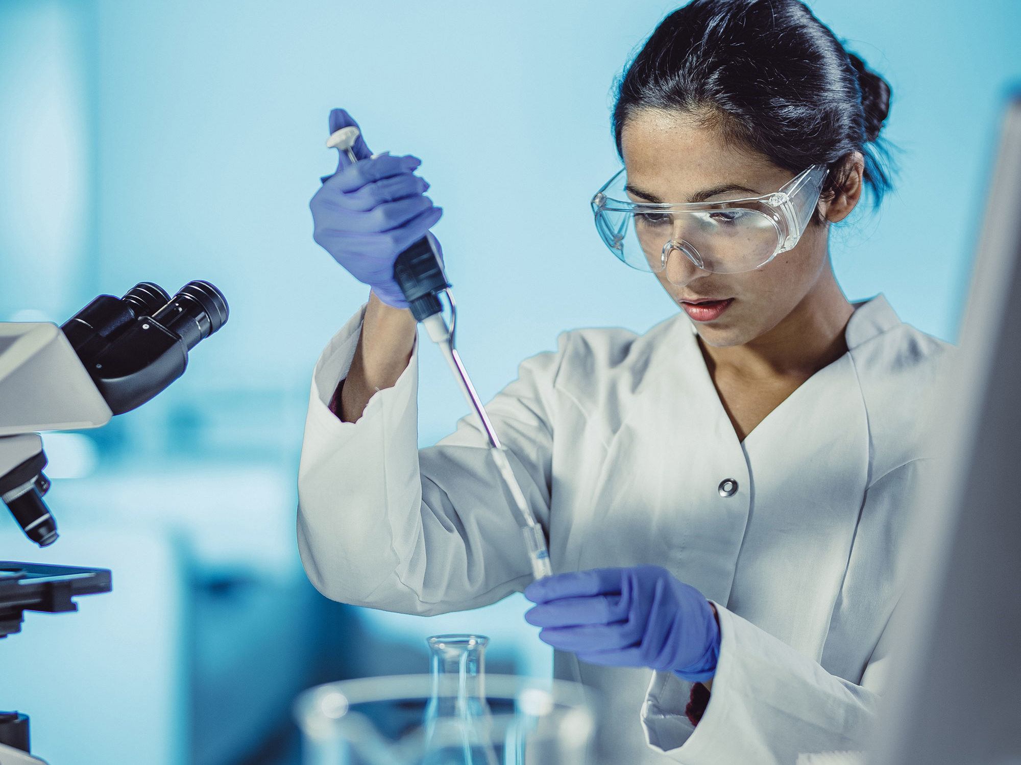 Female Scientist Working in The Laboratory