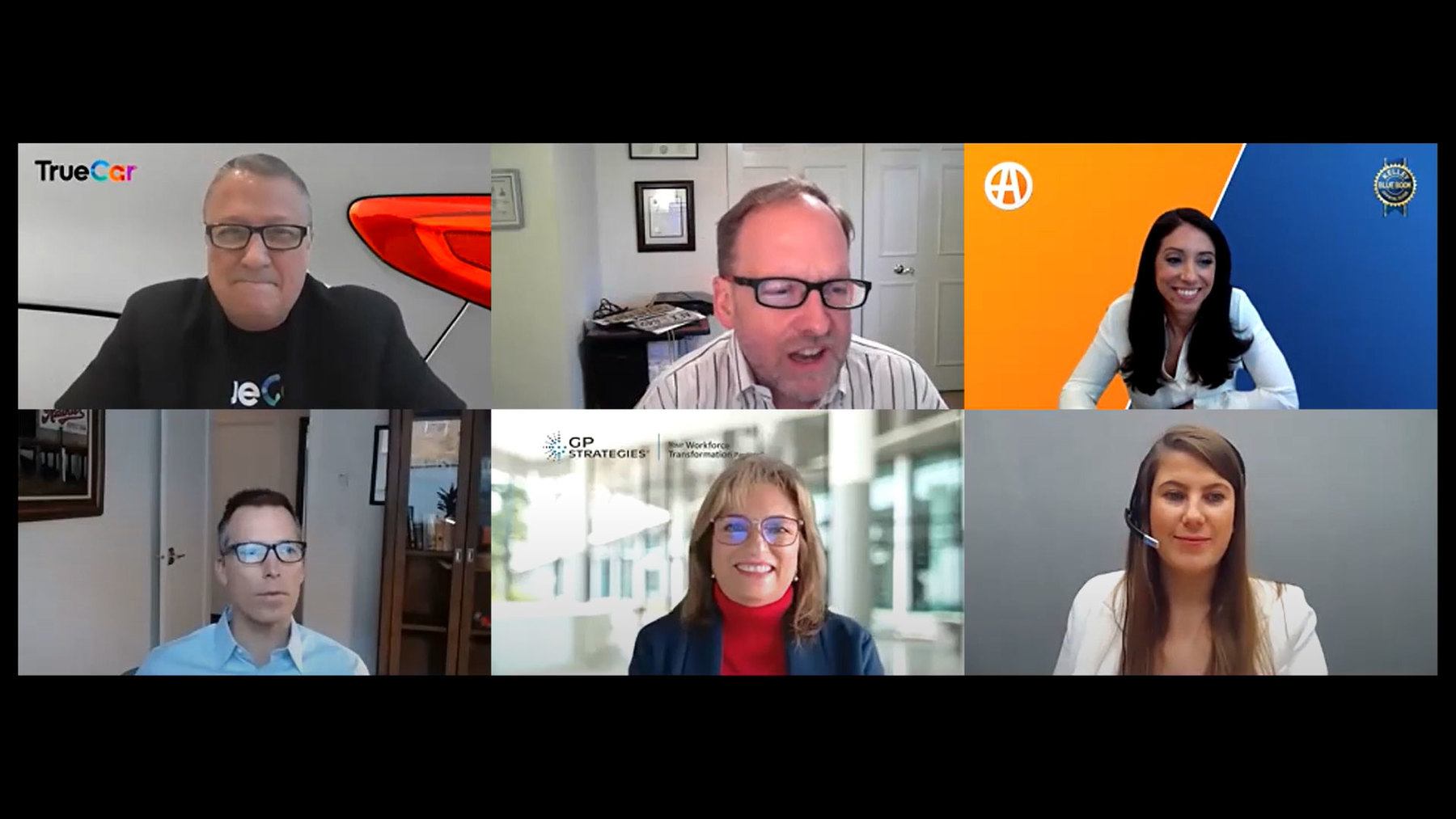 screenshot of virtual panel discussion call