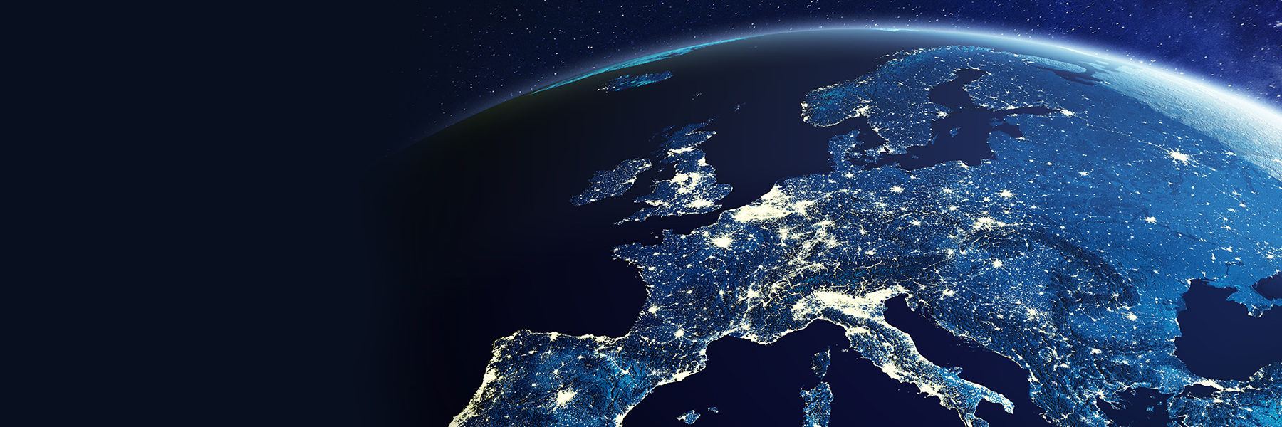 Globe image with Europe showcased