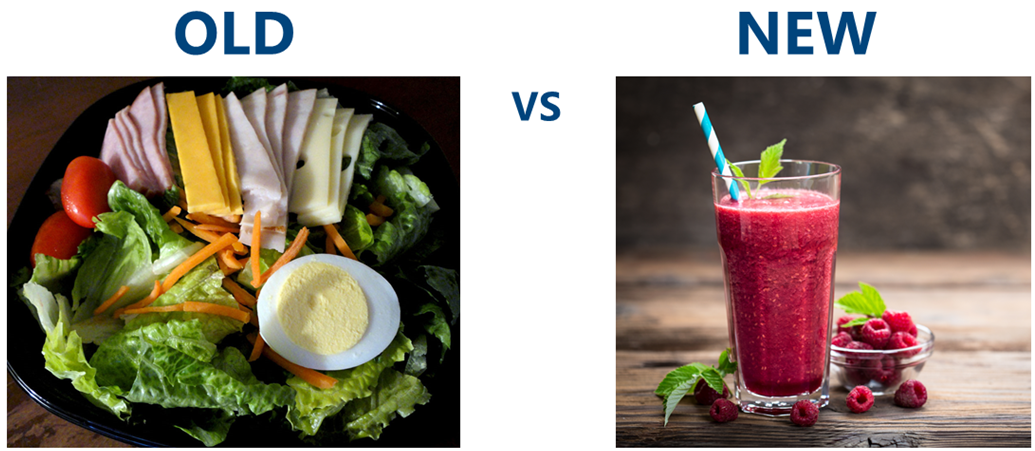 salad vs smoothie