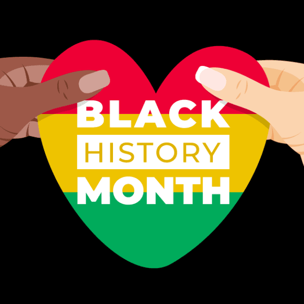 black history month hands holding heart