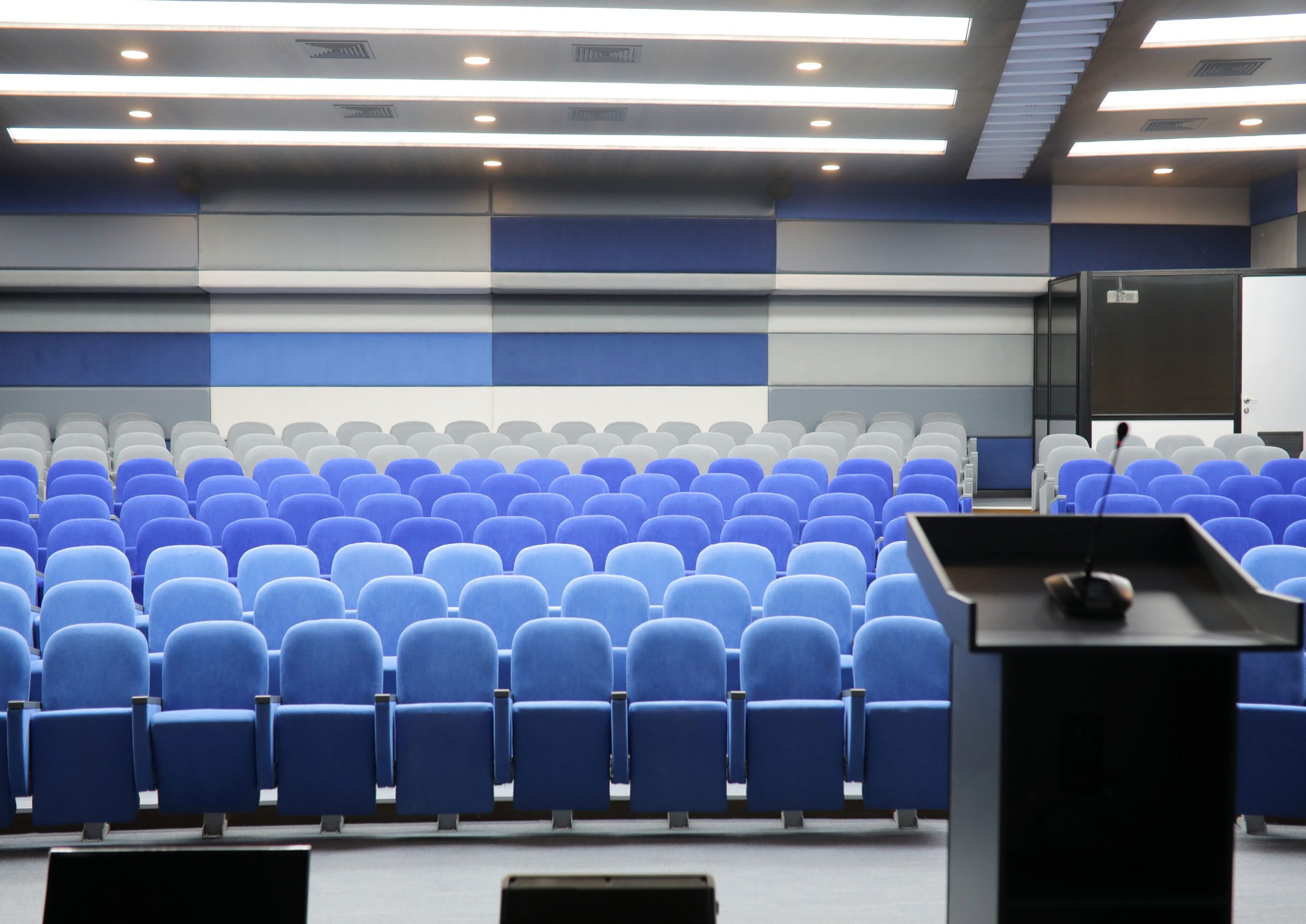 Empty conference hall